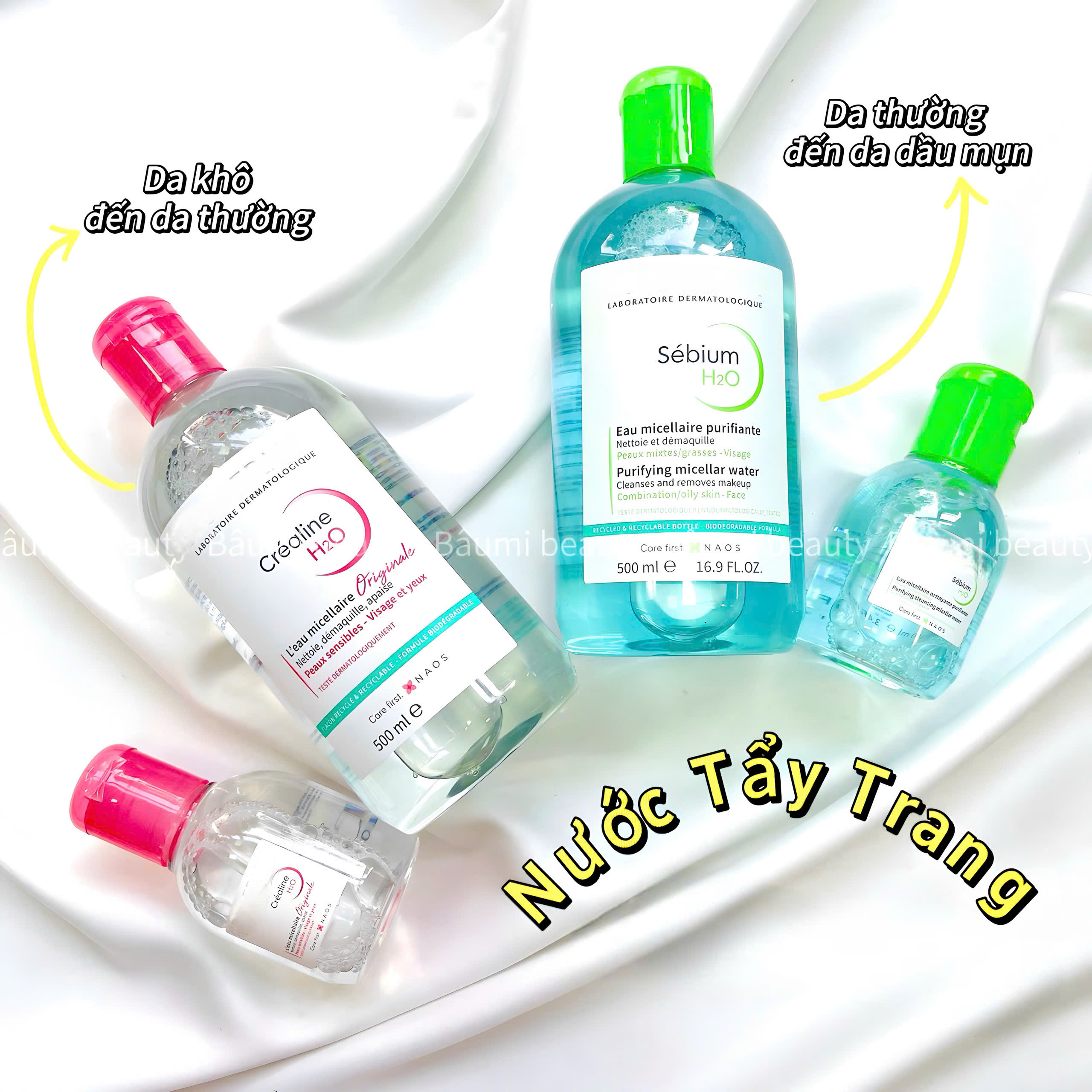 Nước tẩy trang sạch sâu, dịu nhẹ Biodema - Pháp#Hồng - minisize