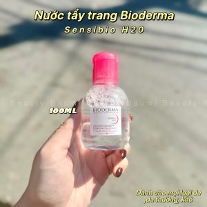 Nước tẩy trang sạch sâu, dịu nhẹ cho da thường, khô, nhạy cảm Bioderma - Pháp #Hồng