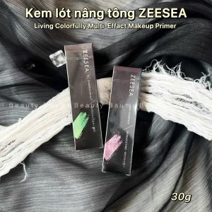 Kem lót kiềm dầu, nâng tông tự nhiên, trung hoà làn da ZEESEA Living Colorfully Multi-Effect Makeup Primer 30g #01 : Tím khử sắc vàng