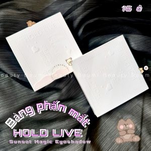 Bảng phấn mắt mịn lì, nhũ sáng 16 ô HOLD LIVE Sunset Magic Eyeshadow Tray #H02 : tone hồng tím - nâu lạnh