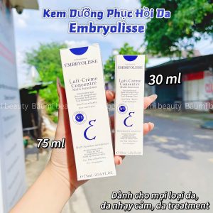 Kem dưỡng phục hồi , cấp ẩm mọi loại da kể cả da nhạy cảm, da treatment Embryolisse Lait Creme Concentre - Pháp  