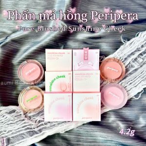 Phấn má hồng đơn sắc Peripera Pure Blushed Sunshine Cheek 4.2g - Hàn Quốc