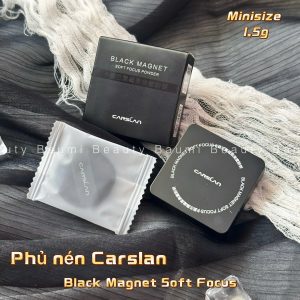 (Minisize ) Phấn phủ nén mịn lì, trong suốt Carslan Black Magnet Soft Focus Powder 1.5g