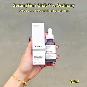 Serum/ Tinh chất tẩy tế bào chết hoá học, peel da The Ordinary AHA 30% + BHA 2% Peeling Solution 30ml - Canada