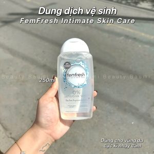 Dung dịch vệ sinh không hương liệu, lành tính, dịu nhẹ Femfresh Intimate Skin Care Sensitive Wash 250ml - Anh