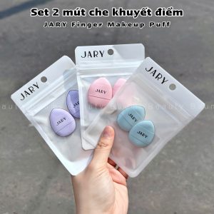 Set 2 mút tán che khuyết điểm xỏ ngón JARY Finger Makeup Puff 
