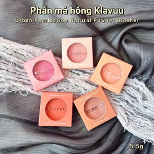 Phấn má hồng mịn lì, dễ tán đều Klavuu Urban Pearlsation Natural Powder Blusher  5.5g - Hàn Quốc