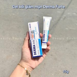 Gel chấm trị mụn, viêm nhẹ, mụn đầu trắng, đầu đen, mờ sẹo, ngừa thâm Derma Forte Alcom 15g - Việt Nam
