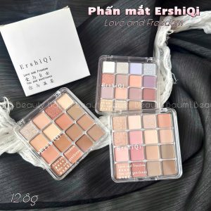 Bảng phấn mắt 16 ô nhũ lì, lên màu chuẩn ErshiQi Love and Freedom 