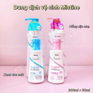 ( Mua 1 tặng 1 ) Dung dịch vệ sinh dịu nhẹ Lady Care Mistine Intimate 200ml+50ml - Thái Lan