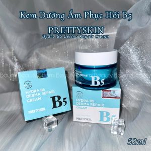Kem dưỡng da cấp ẩm, phục hồi, dưỡng trắng B5 Hydra Derma Repair Cream Prettyskin 52ml - Hàn Quốc