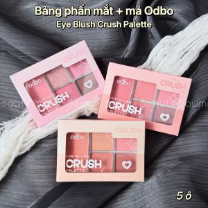 Bảng phấn mắt kèm má 5 ô mịn lì Odbo Eye Blush Crush Palette ODS04 - Thái Lan