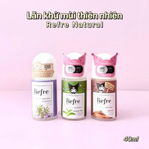 Lăn khử mùi không cồn chiết xuất thiên nhiên ngăn mùi hiệu quả Refre Natural 40ml - Việt Nam