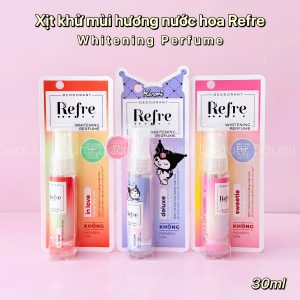 Xịt khử mùi cơ thể hương nước hoa, ngăn mồ hôi, giữ hương lâu Refre Whitening Perfume 30ml - Việt Nam