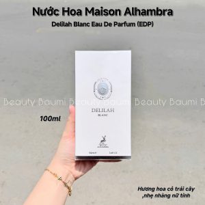 Nước hoa nữ tính, thanh lịch, trong trẻo Maison Alhambra Delilah Blanc EDP 100ml - Ả Rập