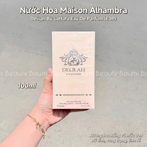Nước hoa nữ hoa cỏ trái cây ngọt ngào, tiểu thư Maison Alhambra By Lattafa Delilah Eau De Parfum 100ml - Ả Rập