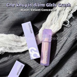 Kem che khuyết điểm, trung hoà màu da, kem bắt sáng Girls Crush Watery Velvet Liquid Concealer 8g