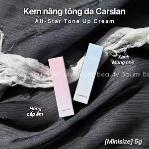 [ Minisize ] Kem lười, kem nâng tông , kem lót, cấp ẩm,mỏng nhẹ Carslan All-Star Tone Up Cream 5g
