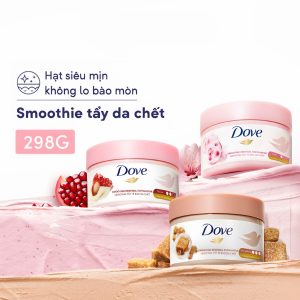 ( Mẫu mới ) Kem tẩy tế bào chết hạt mịn, dưỡng ẩm da mịn màng Dove Smoothie Renewal Exfoliator 298gr - Mỹ