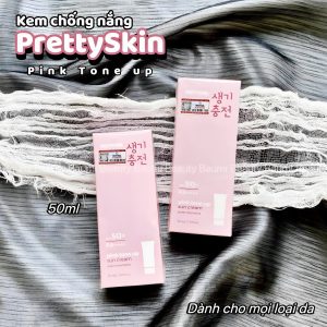 Kem chống nắng nâng tone, sáng mịn da hồng hào Pretty Skin Pink Tone Up Sun Cream 50ml - Hàn Quốc