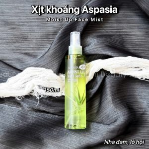 Xịt khoáng nha đam làm dịu da, cấp ẩm tức thì Aspasia Moist Up Face Mist 150ml - Hàn Quốc
