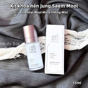 Xịt khoá nền cấp ẩm, giữ makeup lâu trôi Jung Saem Mool 3in1 Essential Mool Micro Fitting Mist - Hàn Quốc