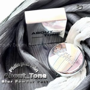 [Limited Vỏ Bạc] Phấn phủ nén siêu mịn, kiềm dầu Eglips About Tone Blur Powder Pact 9g - Hàn Quốc