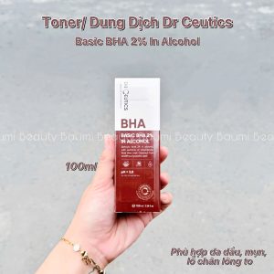 Toner/ Dung dịch tẩy da chết hoá học BHA nền cồn DR Ceutics Basic BHA 2% In Alcohol 100ml - Việt Nam