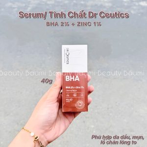 Serum/ Tinh chất tẩy tế bào chết hoá học Bha 2% + Zinc 1% DR Ceutics 40g - Việt Nam