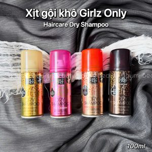 [ Nhiều loại ] Xịt gội khô phồng tóc, hương nước hoa thơm ngát Girlz Only Haircare Dry Shampoo 100ml - Anh Quốc
