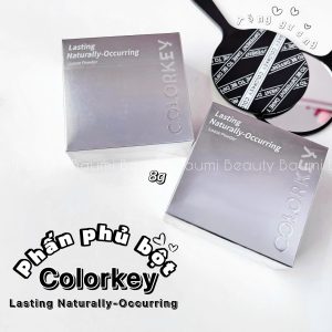 [ Tặng kèm gương ] Phấn phủ bột ráo mịn Colorkey Lasting Naturally-Occurring Loose Powder 8g