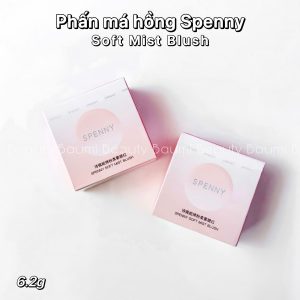 Phấn má hồng đơn sắc, lên màu tự nhiên, mịn lì Spenny Soft Mist Blush 6.2g