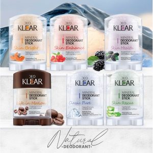 Lăn khử mùi đá khoáng thiên nhiên, lành tính Deo Klear Mineral Deodorant Stick 70g - Thái Lan