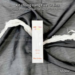 Xịt chống nắng nâng tông, mát lạnh Five Grains Proxylane Sunscreen Spray Spf50+ PA++++ 160ml - Việt Nam