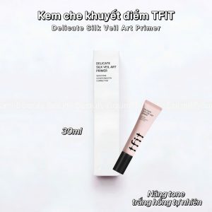 Kem lót kiềm dầu, che phủ lỗ chân lông, nâng tone trắng hồng TFIT Delicate Silk Veil Art Primer 30ml - Hàn Quốc