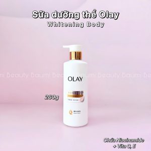 Sữa dưỡng thể hương hoa sáng da, mờ thâm, cải thiện da không đều màu Olay Whitening Body Vitamin C 260g