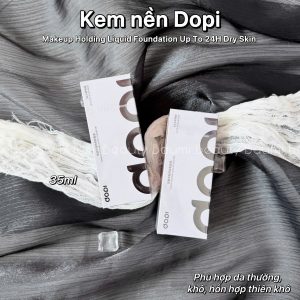 Kem nền ẩm mượt cho da khô, chống nước Dopi Makeup Holding Liquid Foundation Dry Skin 35ml