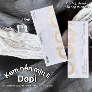 Kem nền mịn lì, kiềm dầu, chống nước Dopi Makeup Holding Liquid Foundation Oily Skin 35ml