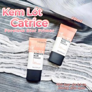 Kem lót lấp đầy lỗ chân lông, đều màu da, hiệu ứng mờ lì Catrice The Perfector Poreless Blur Primer With Niacinamide 30ml - Đức