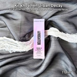 [ High End ] Xịt khoá nền URBAN DECAY All Nighter Up To 24 HR Wear Makeup Setting Spray Natural Finish 118ml/ 15ml - Mỹ