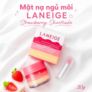 [ Limited ] Mặt nạ ngủ môi hương bánh kem dâu Laneige Strawberry Shortcake Lip Sleeping Mask 20g - Hàn Quốc