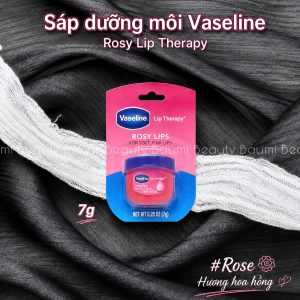 Sáp dưỡng môi mềm mại hương hoa hồng, lên màu tự nhiên Vaseline Rosy Lip Therapy 7g - Mỹ