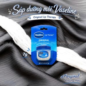 Sáp dưỡng môi mềm mại, cấp ẩm sâu Vaseline Original Lip Therapy 7g - Mỹ