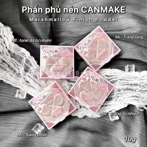 Phấn phủ nén mịn lì, nâng tông da Canmake Marshmallow Finish Powder 10g - Nhật Bản