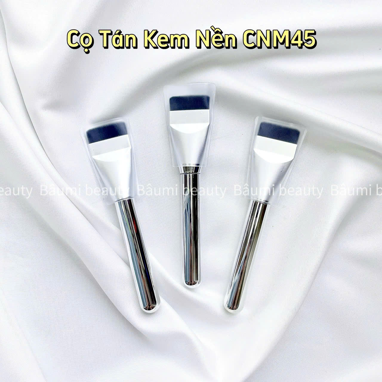 [ Lẻ 1 cây ] Cọ Trang Điểm Tán Nền Đầu Dẹp Tạo Lớp Nền Mỏng Nhẹ CNM45 