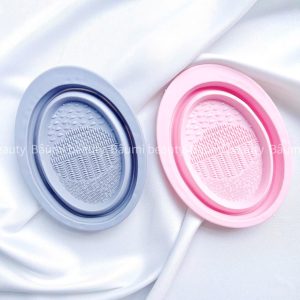 Miếng silicone vệ sinh cọ trang điểm gấp gọn, tiện dụng VSCGG45