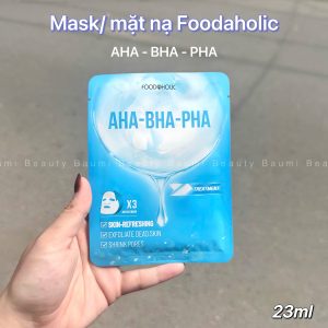 Mask/ Mặt nạ cấp ẩm, giảm mụn, da láng mịn căng bóng Foodaholic Aha-Bha-Pha Treatment 23ml - Hàn Quốc