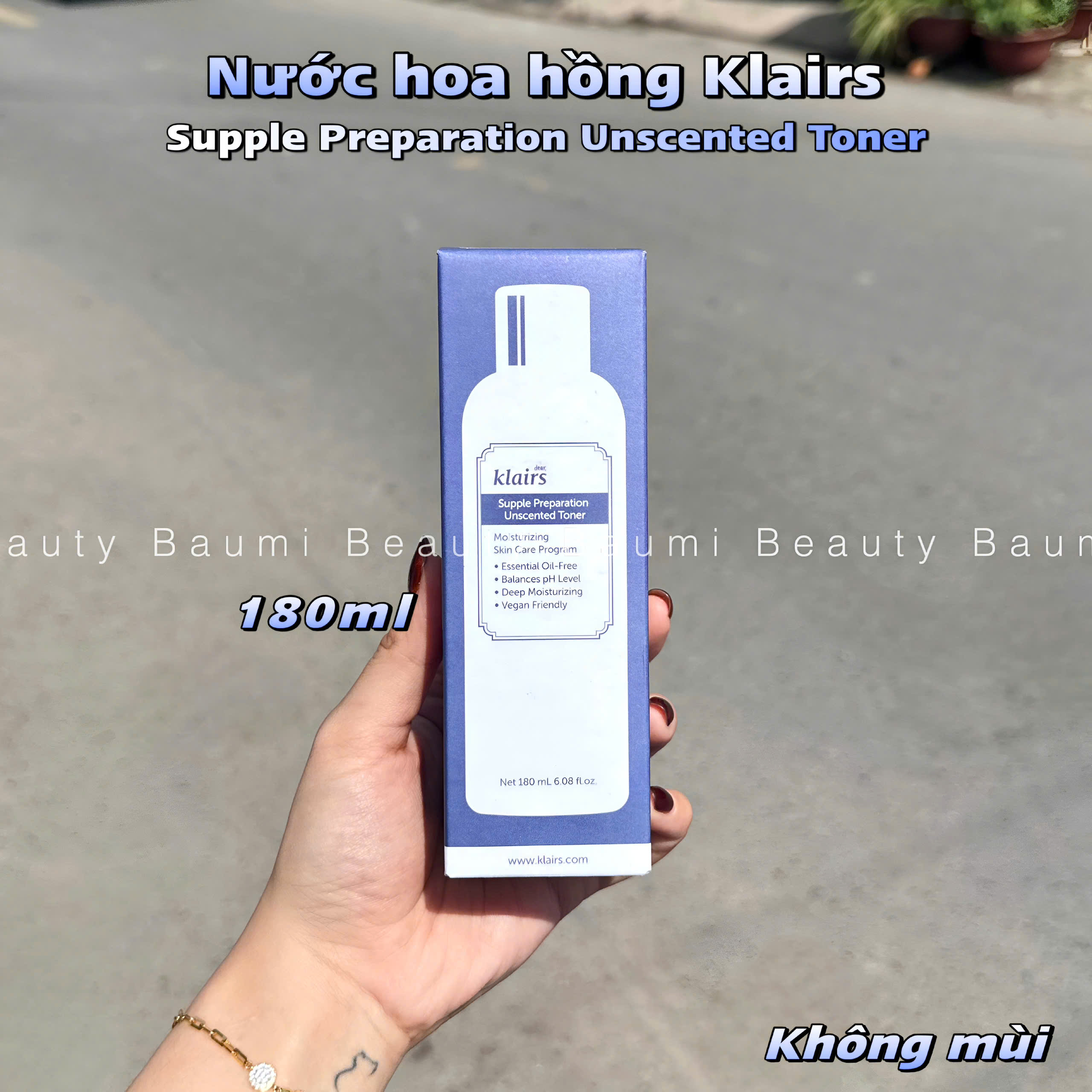 ( Không mùi ) Toner/ Nước hoa hồng cấp ẩm Dear Klairs Supple Preparation Unscented Toner 180ml - Hàn Quốc