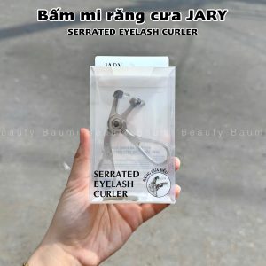 Kẹp bấm mi răng cưa đệm mềm mại, dễ cong mi JARY Serrated Eyelash Curler 