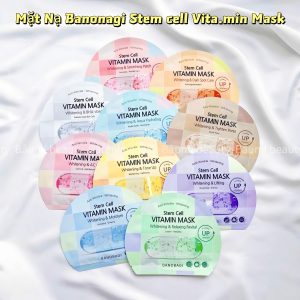 [Lẻ 1 miếng] Mask/ Mặt nạ giấy dưỡng da, cấp ẩm, sáng da Banobagi Stem Cell Vitamin 30gr - Hàn Quốc